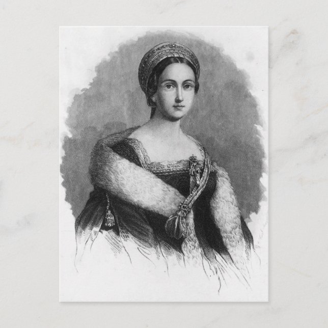 Queen Anne Boleyn Postkarte (Vorderseite)