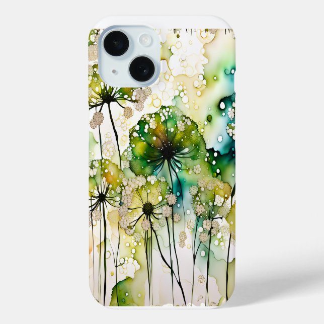Queen Anne's Lace and Bubbles Abstrakt Case-Mate iPhone Hülle (Rückseite)