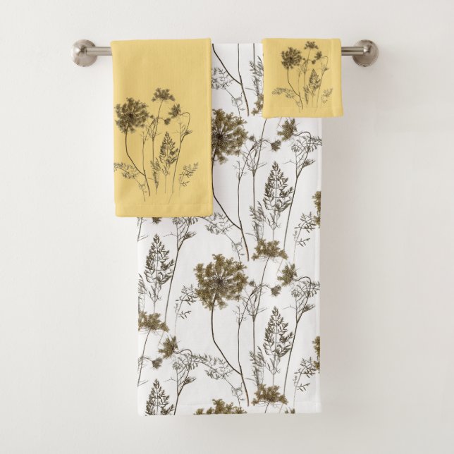 Queen Anne's Lace auf dem Badetuch-Set Badhandtuch Set (Insitu)
