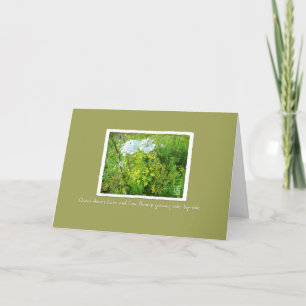 Queen Anne's Lace & Cow Parsnip auf Green/Brown Karte