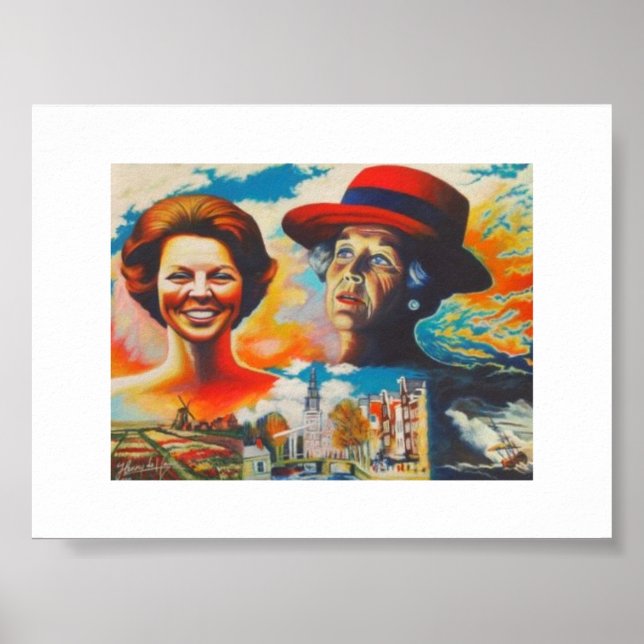 Queen Beatrix 75 years Poster (Vorne)