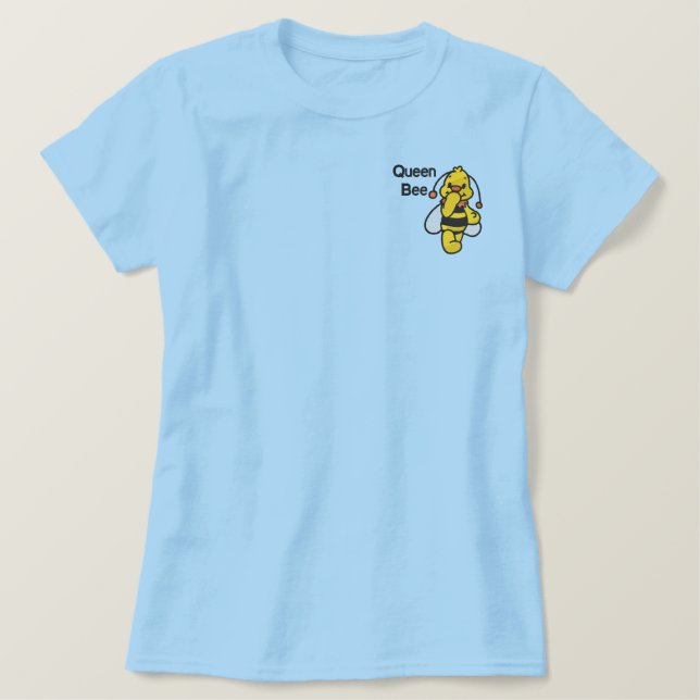 Queen Bee Besticktes T-Shirt (Design vorne)