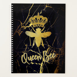 QUEEN BEE Black Marble Planner Kalender Planer