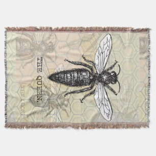 Queen Bee Bug Insect Antike Illustration Decke
