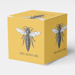 Queen Bee Bug Insect Antike Illustration Geschenkschachtel