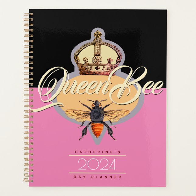 Queen Bee Daily Agenda Planner Planer (Vorderseite)