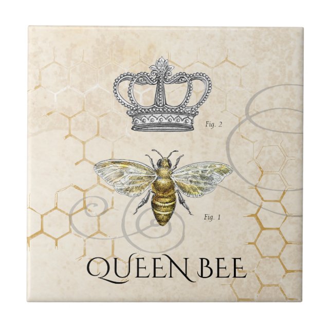 Queen Bee Fliese (Vorderseite)