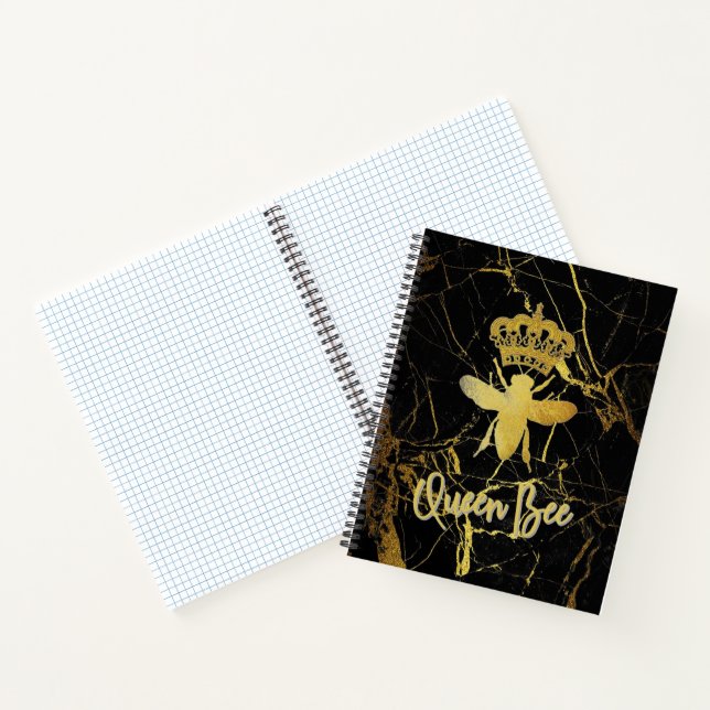 QUEEN BEE Graph Paper Spiral Notebook Notizbuch (Innenseite)