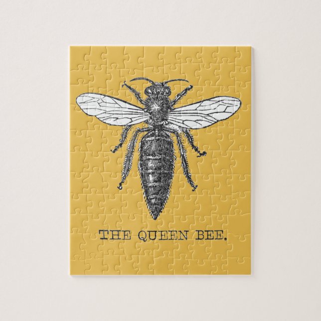 Queen Bee Illustration Bug Insect (Vertikal)