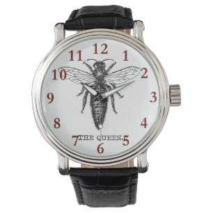 Queen Bee Illustration Classic Zeichnend Armbanduhr
