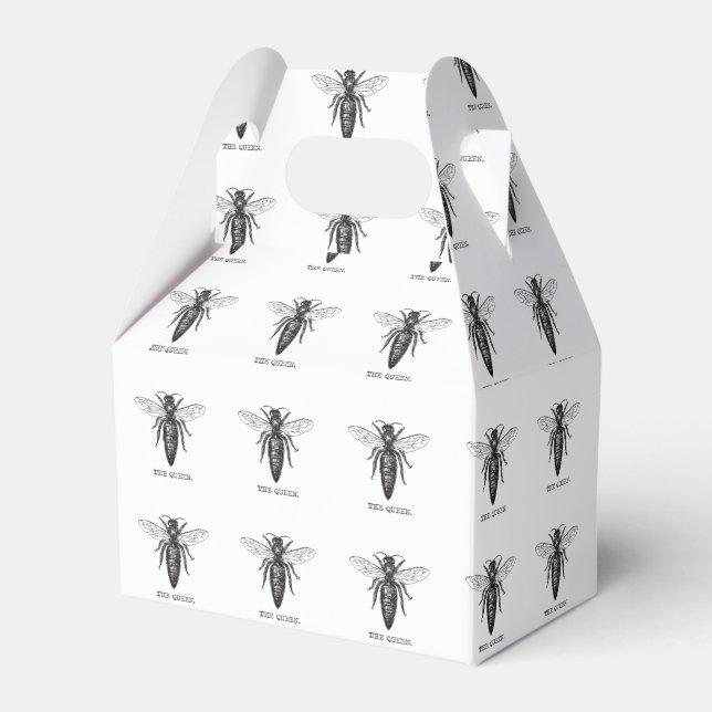 Queen Bee Illustration Classic Zeichnend Geschenkschachtel (Vorderseite)