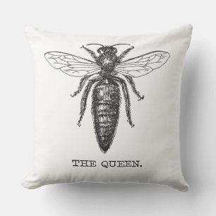 Queen Bee Illustration Classic Zeichnend Kissen Für Draußen