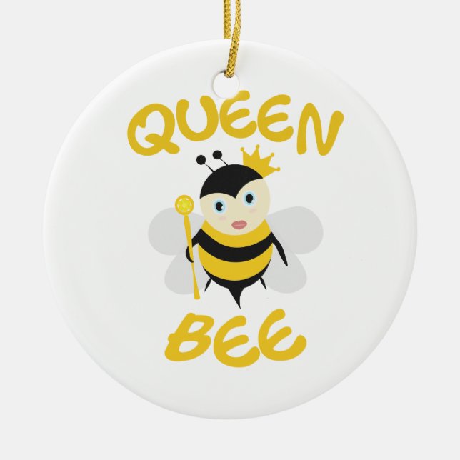 Queen Bee Keramik Ornament (Vorne)