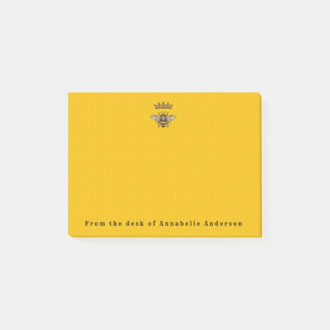 Queen Bee mit Crown Post-it-Notes Post-it Klebezettel (Vorderseite)