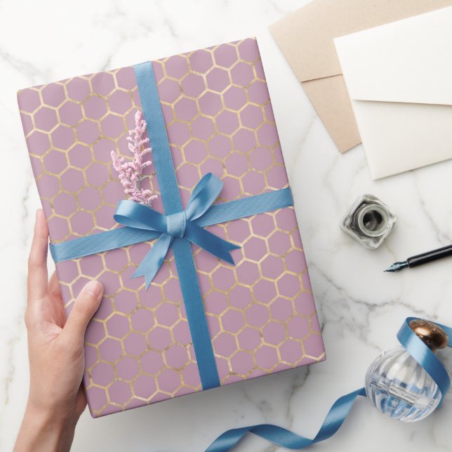 Queen Bee Muster  Geschenkpapier (Schenken)