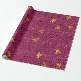 Queen Bee Pattern Geschenkpapier