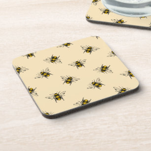 Queen Bee Pattern Getränkeuntersetzer