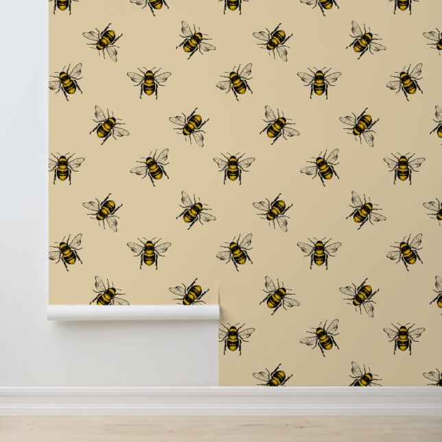 Queen Bee Pattern Tapete (Anwendung)