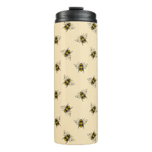 Queen Bee Pattern Thermosbecher