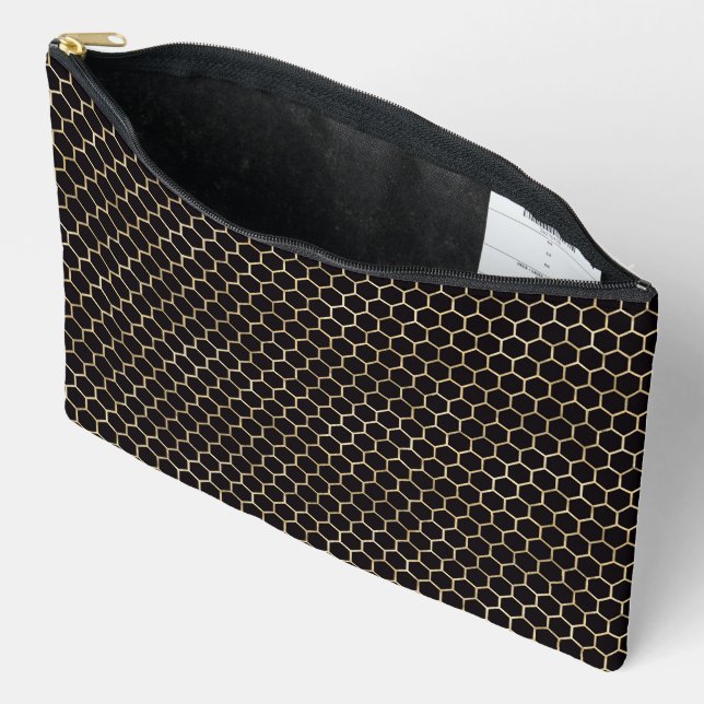 Queen Bee Pattern Zubehörtasche (Offen)