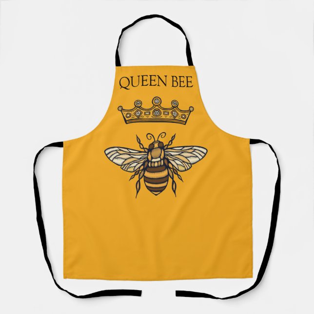 Queen Bee personalisieren Schürze (Vorderseite)