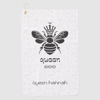 "Queen Bee" Personalisiert  Golfhandtuch
