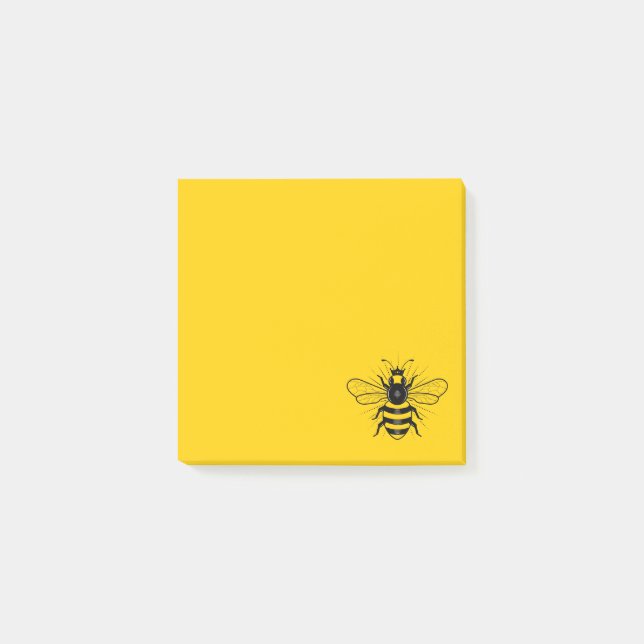 Queen Bee Post It Notes / gelb Post-it Klebezettel (Vorderseite)
