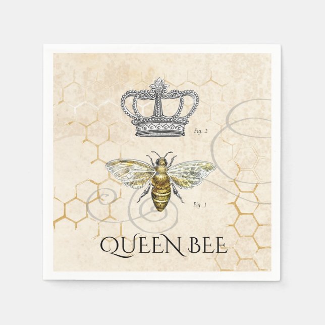 Queen Bee Serviette (Vorderseite)