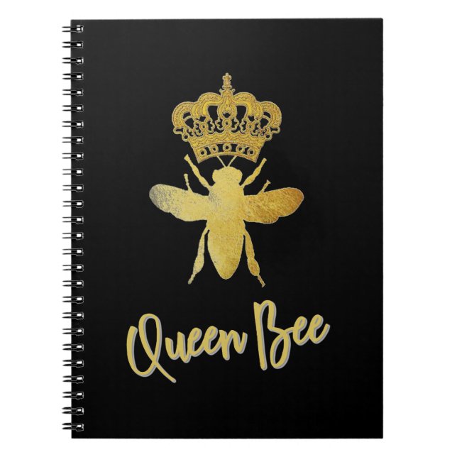QUEEN BEE Spiral Notebook Journal Notizblock (Vorderseite)