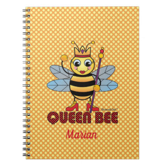 Queen Bee Spiral Notebook Notizblock