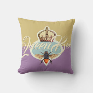 Queen Bee Square Honig Gold Kissen