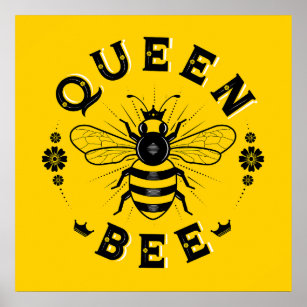 Queen Bee Square Poster (24x24)