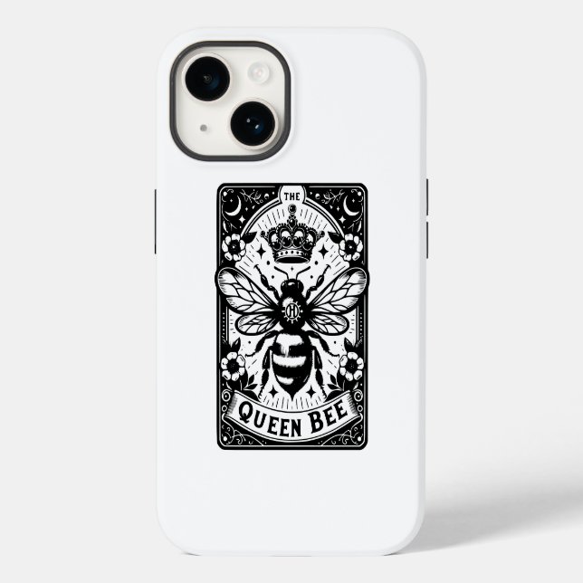 Queen Bee Tarot Card Case-Mate iPhone 14 Hülle (Rückseite)