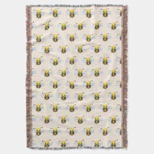 Queen Bee Throw Blanket Decke