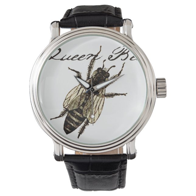 Queen Bee Wildlife Bug Insect Armbanduhr (Vorderseite)