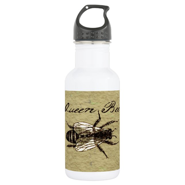 Queen Bee Wildlife Bug Insect Edelstahlflasche (Vorderseite)