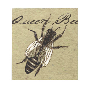 Queen Bee Wildlife Bug Insect Notizblock