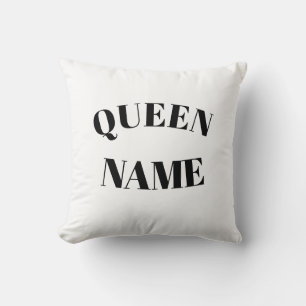 Queen Benutzerdefinierter Name – Königliches Elega Kissen