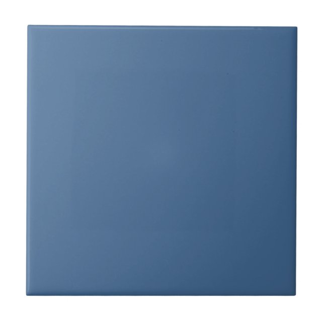 Queen Blue Solid Color Fliese (Vorderseite)