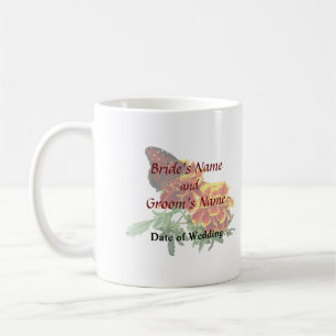 Queen Butterfly über Marigold Wedding Products Kaffeetasse