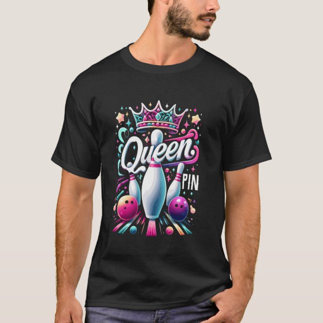 Queen Button Shirt Bowler Bowling League of Bowlin (Vorderseite)