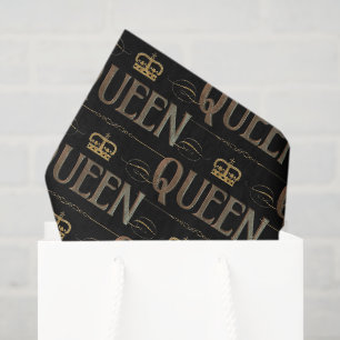 QUEEN Calligraphy Lettering - Elegant Rich Royal Seidenpapier