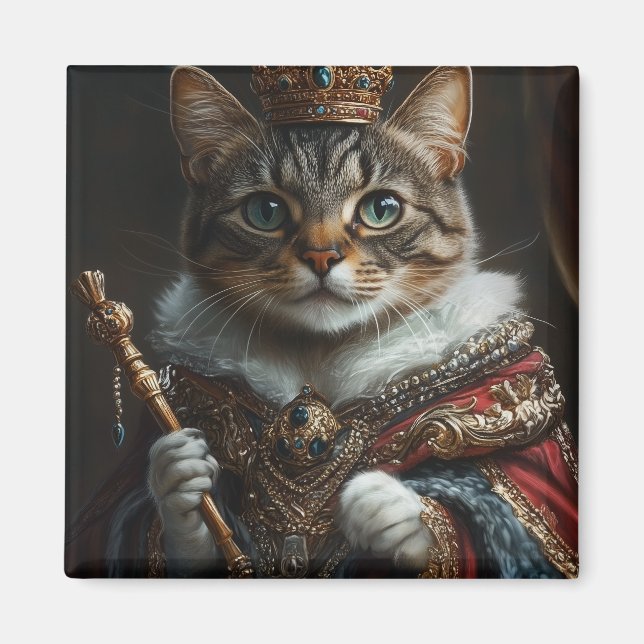 Queen Cat Magnet - Regieren Sie Ihren Kühlschrank  (Vorne)