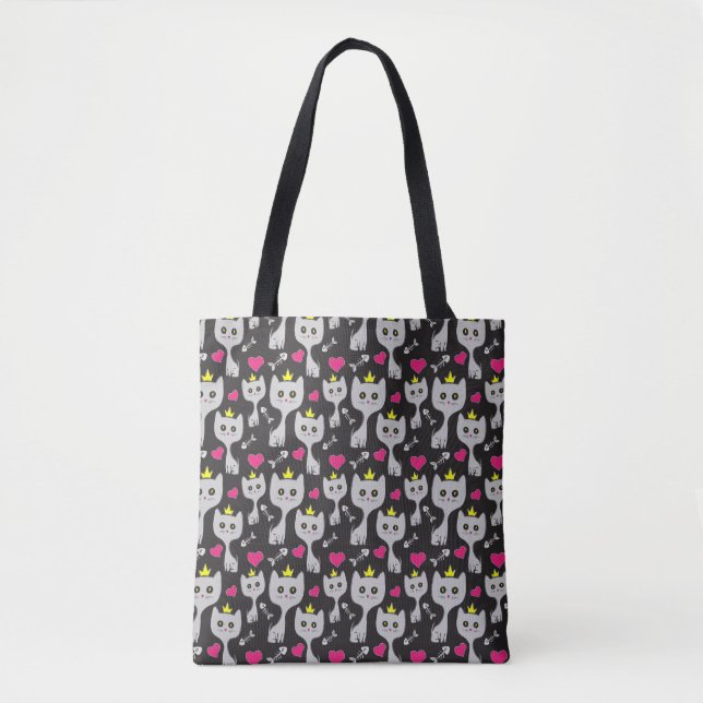 Queen Cat Pattern Tasche (Vorderseite)
