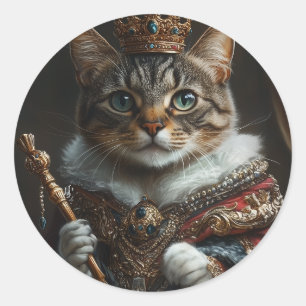 Queen Cat Sticker - Realistisch & besonnen