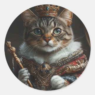 Queen Cat Sticker - Realistisch & besonnen