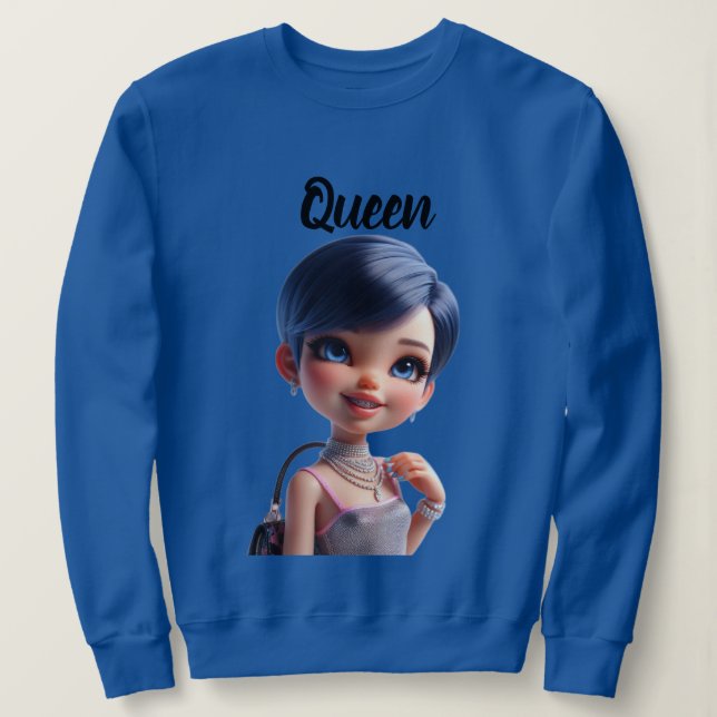 Queen CHIBI DOLL Sweatshirt (Design vorne)