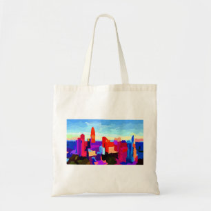 Queen City Charlotte Skyline Tragetasche
