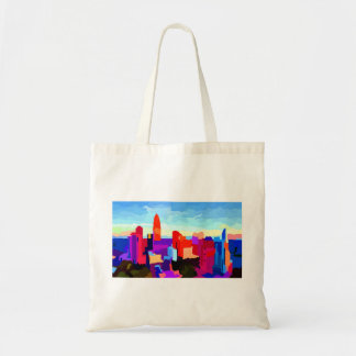 Queen City Charlotte Skyline Tragetasche