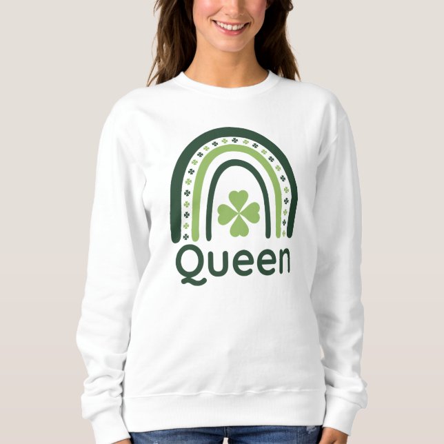 Queen Clover Boho Rainbow Sweatshirt (Vorderseite)